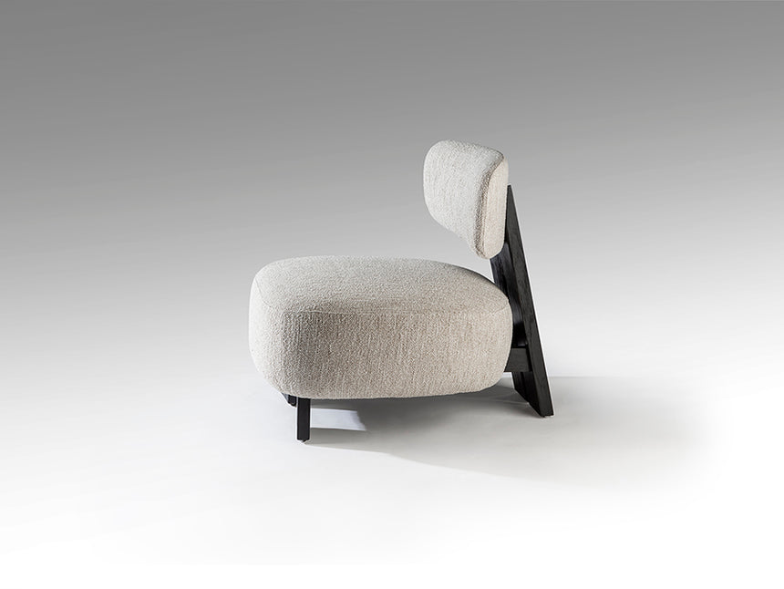 Sillón butaca Schuller Topaz negro madera 71x78cm 718752