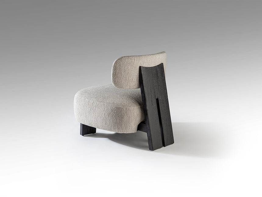 Sillón butaca Schuller Topaz negro madera 71x78cm 718752