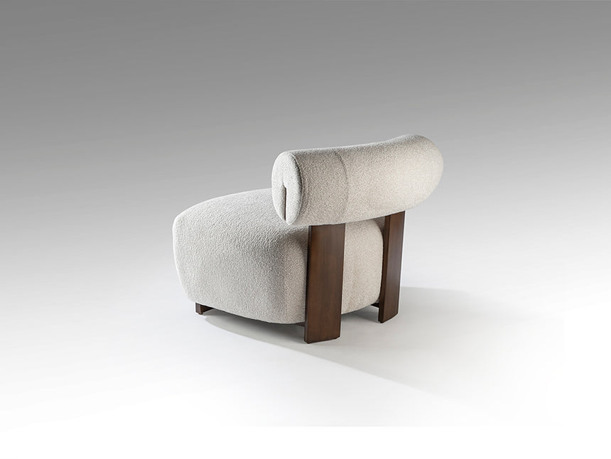 Sillón butaca Schuller Naomi nogal madera 76x69cm 718813