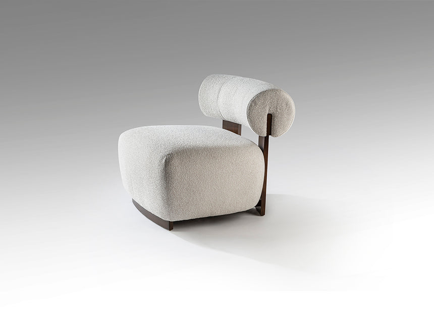 Sillón butaca Schuller Naomi nogal madera 76x69cm 718813