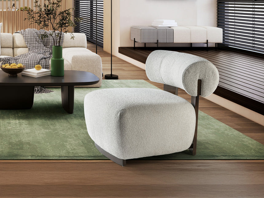 Sillón butaca Schuller Naomi nogal madera 76x69cm 718813