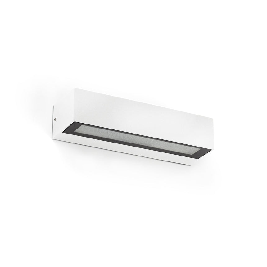 Aplique de exterior Faro Lako LED 3000K IP65 90° prismático blanco mate — ref. 71909 (1)
