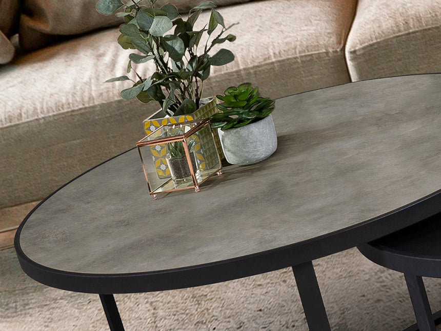 Schuller Naira Set Mesas T gris negro 719218