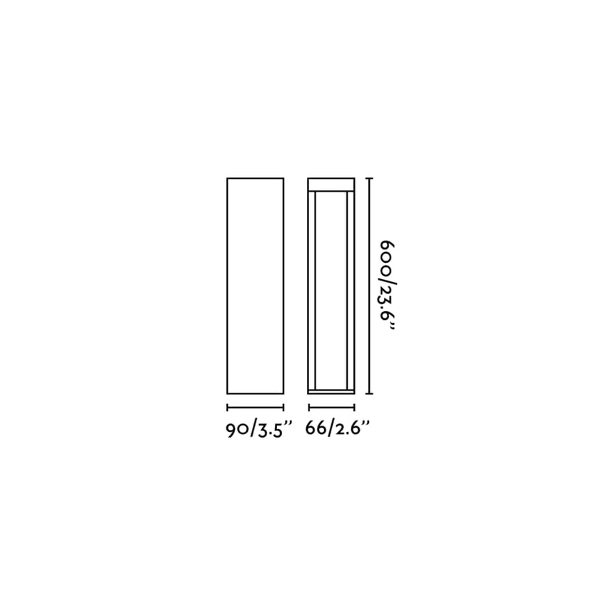 Baliza de exterior Faro Cerler 60cm LED marrón oxido 2200-4000K IP65 CCT 71943 - vista alternativa