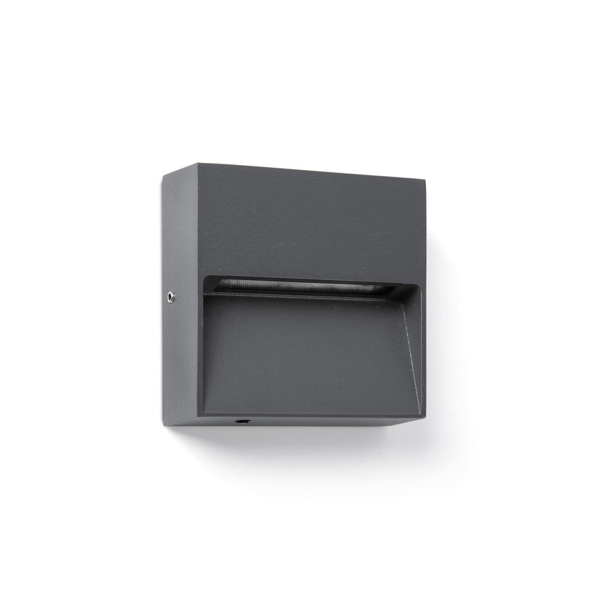 Aplique de exterior Faro Dune LED blanco brillo 2200-4000K IP65 120° CCT cuadrado 3W 71963