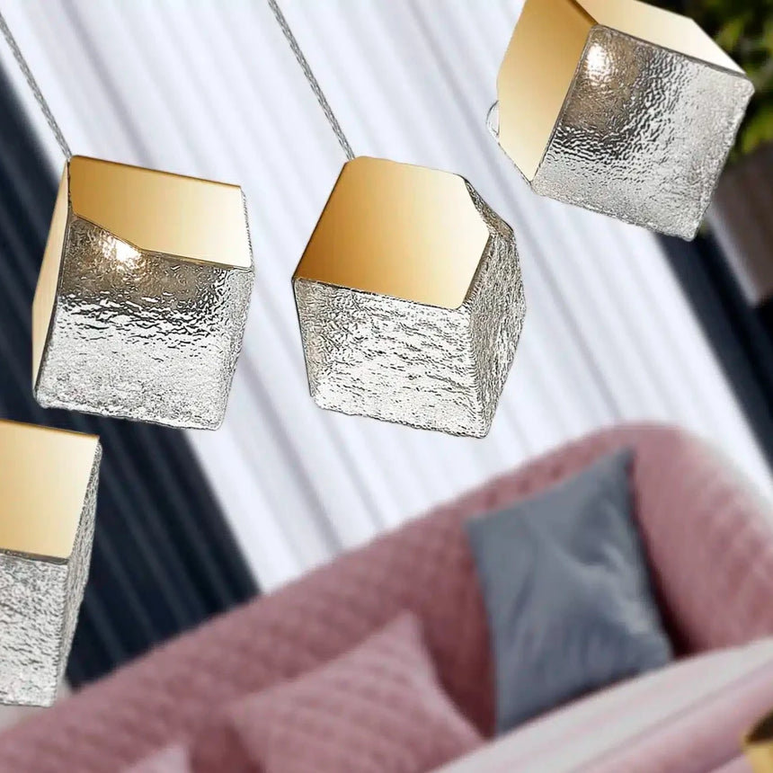 Schuller Priscila 5-Light Gold Pendant Ceiling Lamp 720595