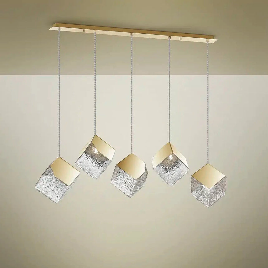 Schuller Priscila 5-Light Gold Pendant Ceiling Lamp 720595