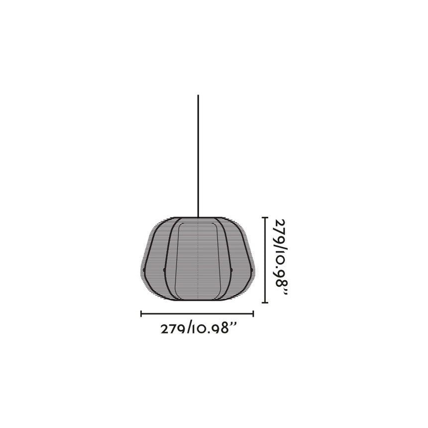 Lámpara colgante de exterior Faro Narita 28cm E27 LED naranja IP65 opal sistema 72123 - vista alternativa