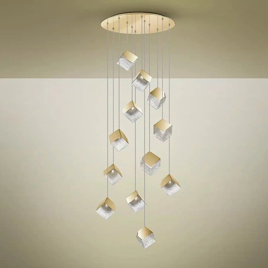 Schuller Priscila Lámpara de techo colgante de 12 luces oro 721257