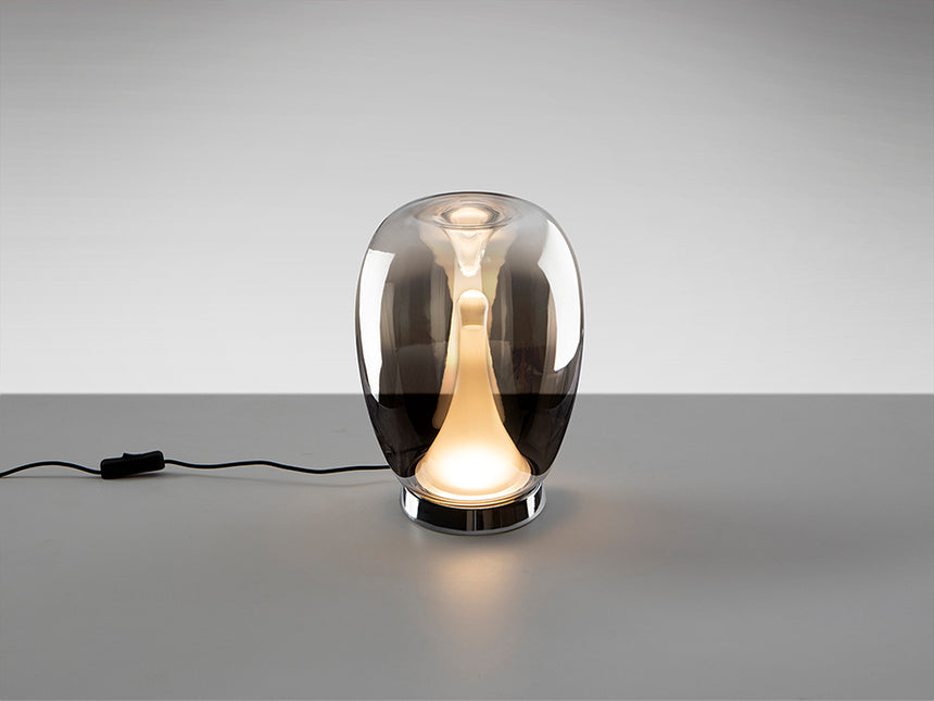 Lámpara de sobremesa Schuller Suspiro LED cromo y smoke degradado cristal soplado 3000K 724319 - imagen 5