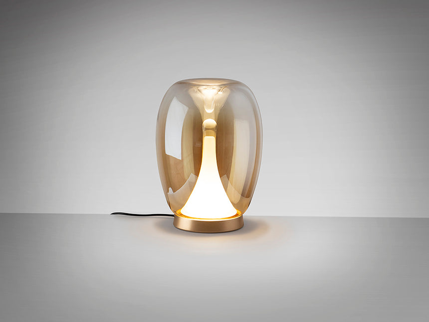 Lámpara de sobremesa Schuller Suspiro LED oro y ambar degradado cristal soplado 3000K 724326 - imagen 4