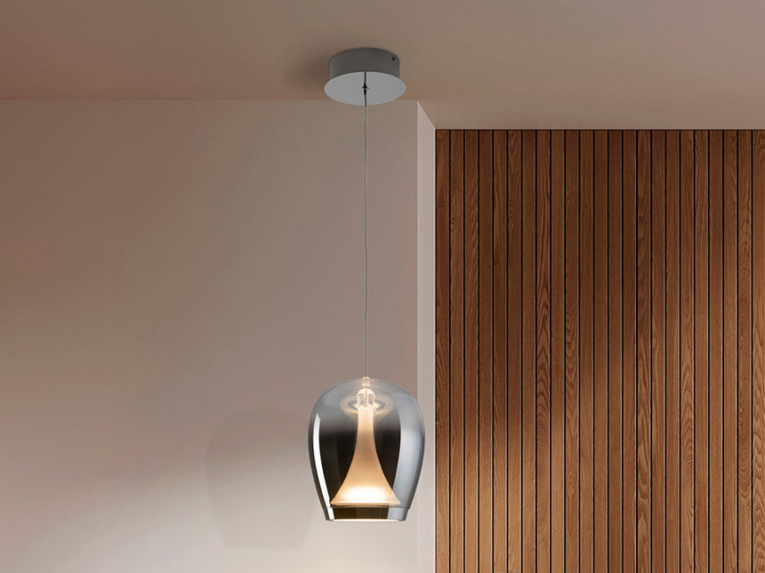 Schuller Suspiro Lamp Chrome/Smoky D18 724418