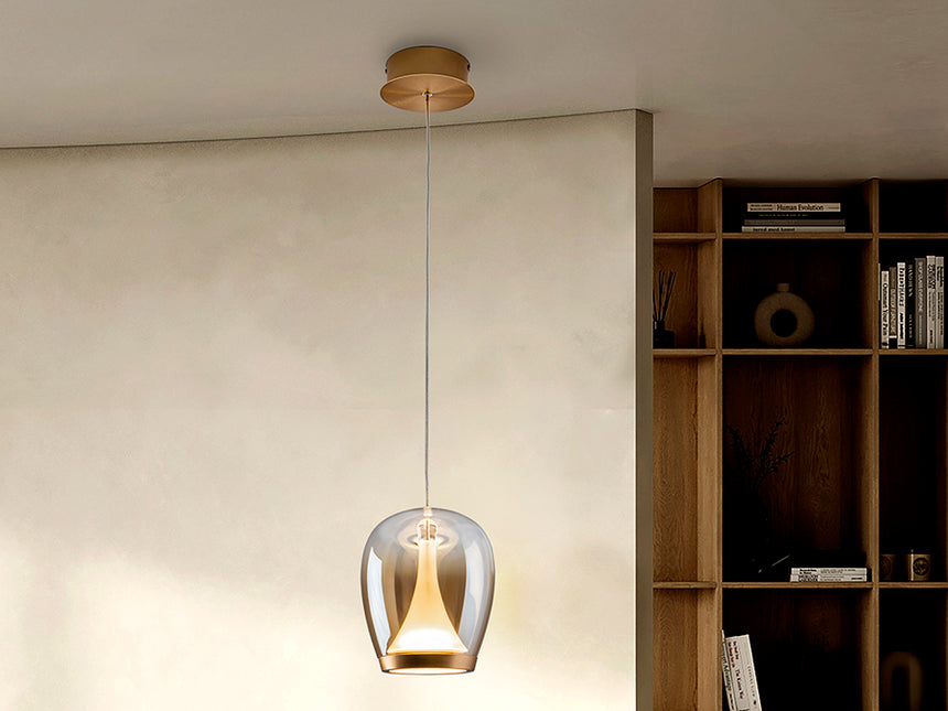 Schuller Suspiro Lamp Gold/Amber D18 724425