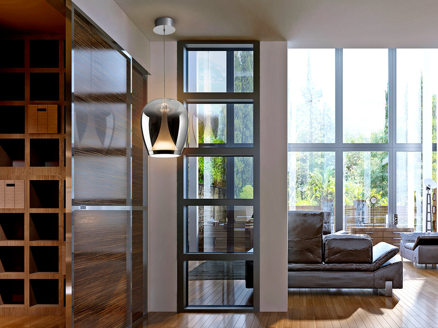 Schuller Suspiro Lamp Chrome/Smoky D25 724517