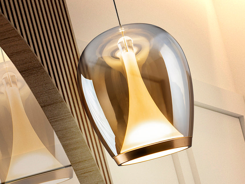 Schuller Suspiro Lamp Gold/Amber D25 724524