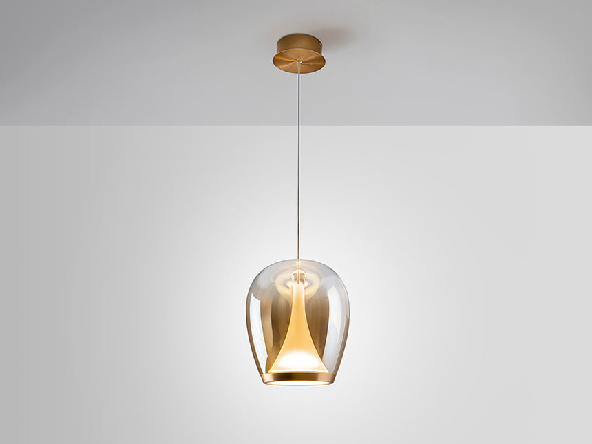 Schuller Suspiro Lamp Gold/Amber D25 724524