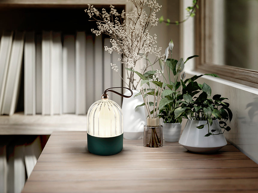 Lámpara de sobremesa Schuller Chiqui LED verde CCT portátil 15cm 724692 - imagen 4