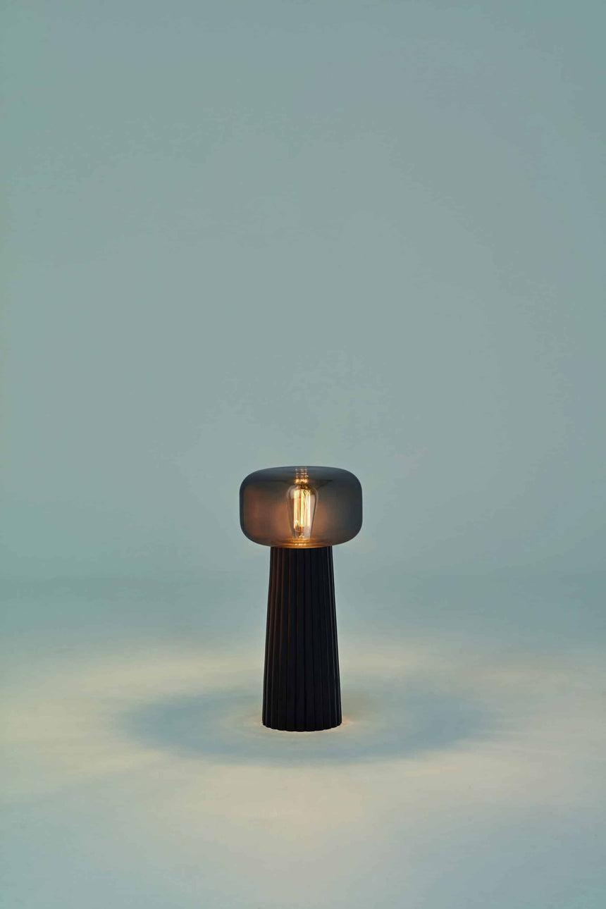 Mantra Faro Sobremesa 1 Luz negro 7249