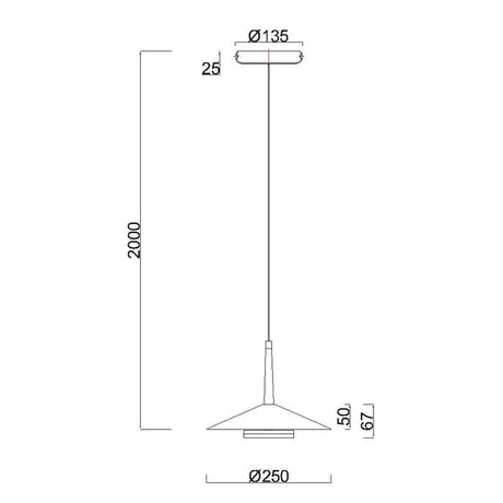 Mantra Orion Lámpara LED 8W 3000K negro, dorado 7305