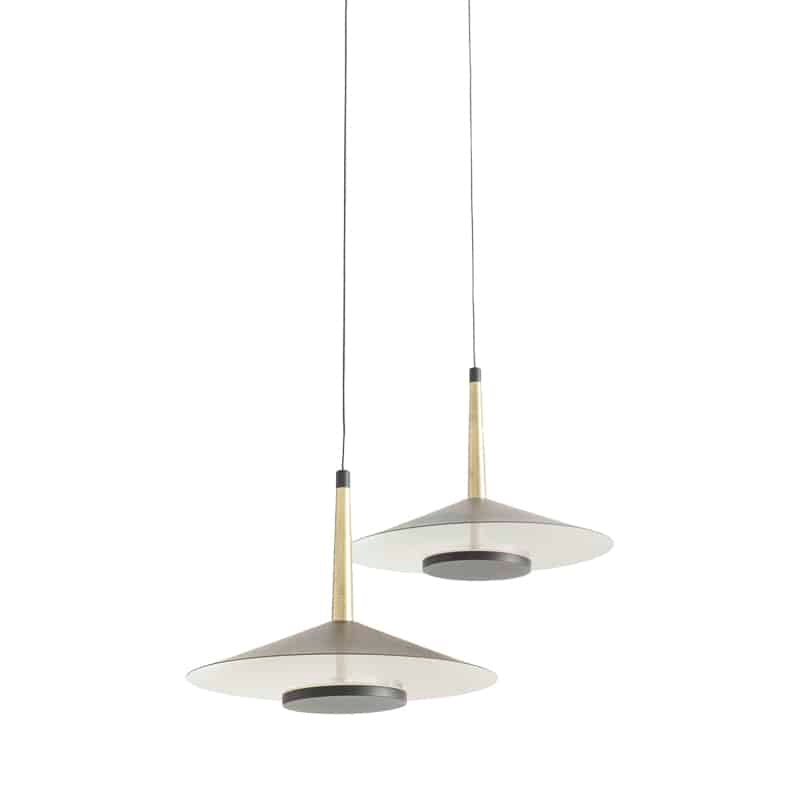 Mantra Orion Lámpara de techo colgante LED 2*8W 3000K negro, dorado 7306