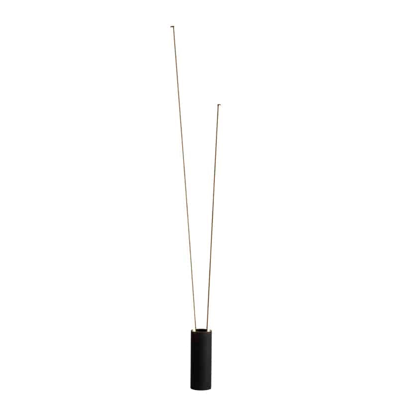 Mantra Vertical Lámpara pie de salón LED 3000K regulable negro 7346