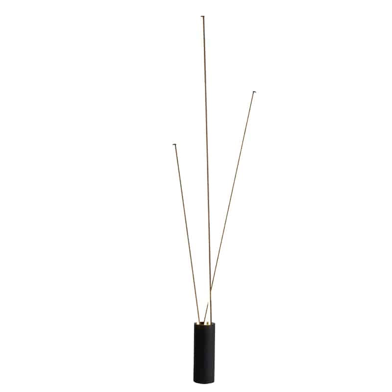 Mantra Vertical Lámpara pie de salón LED 3000K regulable negro 7348