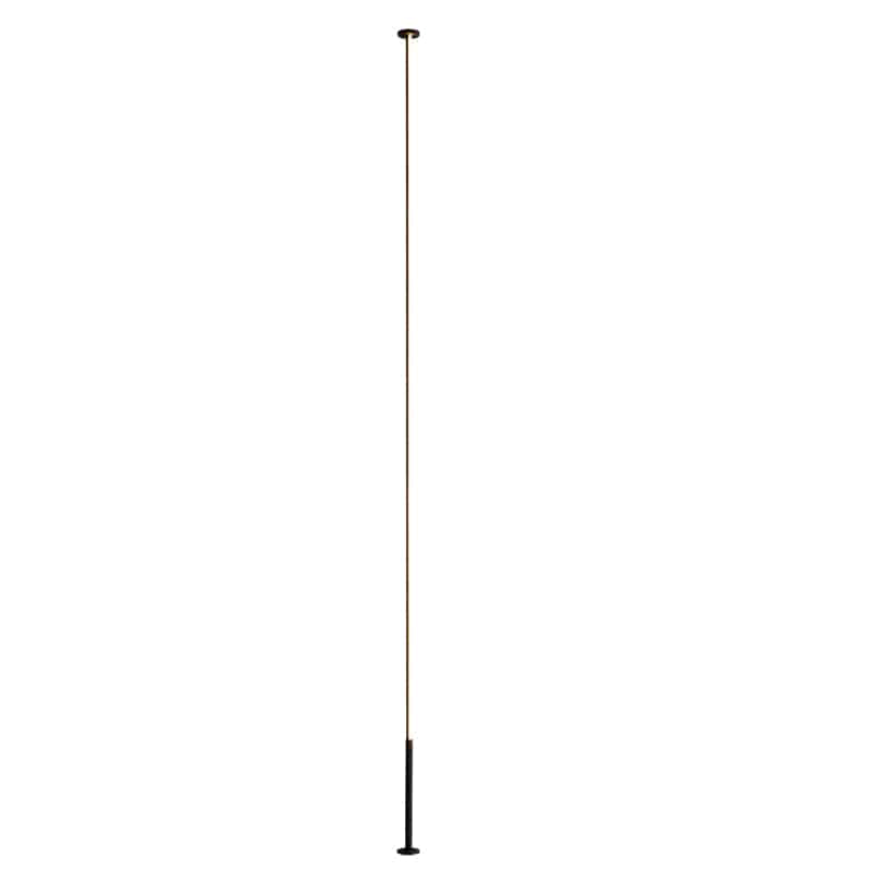 Mantra Vertical Lámpara pie de salón LED 3000K regulable negro 7354