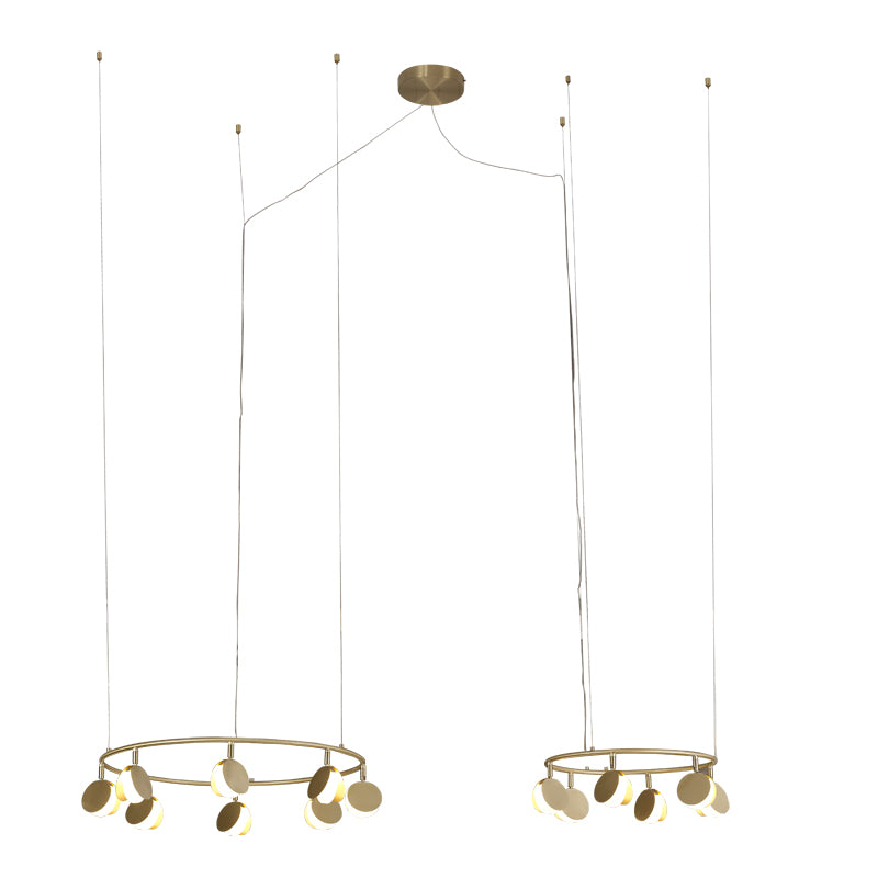 Mantra Shell Lámpara de techo colgante LED oro 7356