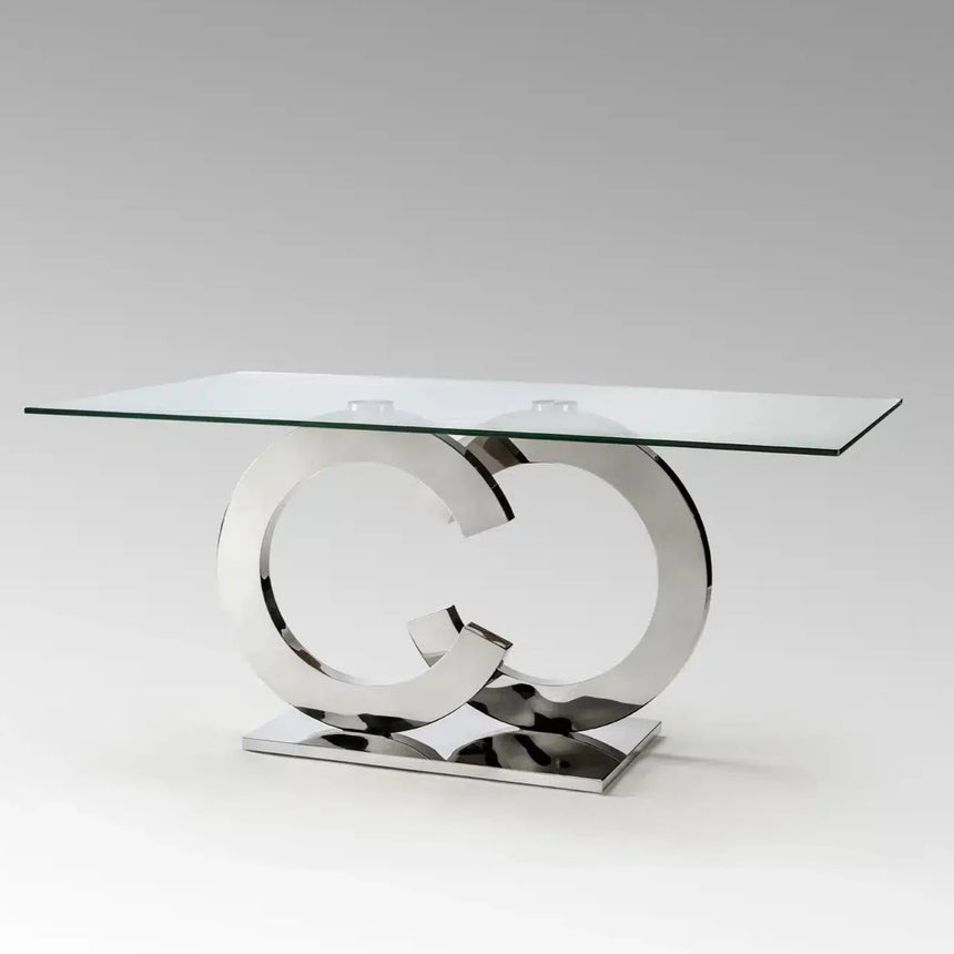 Schuller Casandra Mesa de comedor acero 160cm 739436