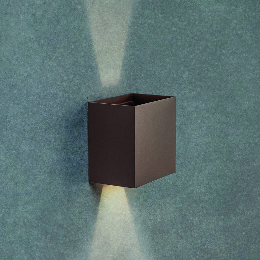 Mantra Davos Lámpara de pared aplique LED 10W corten 3000K 7438 - en ambiente
