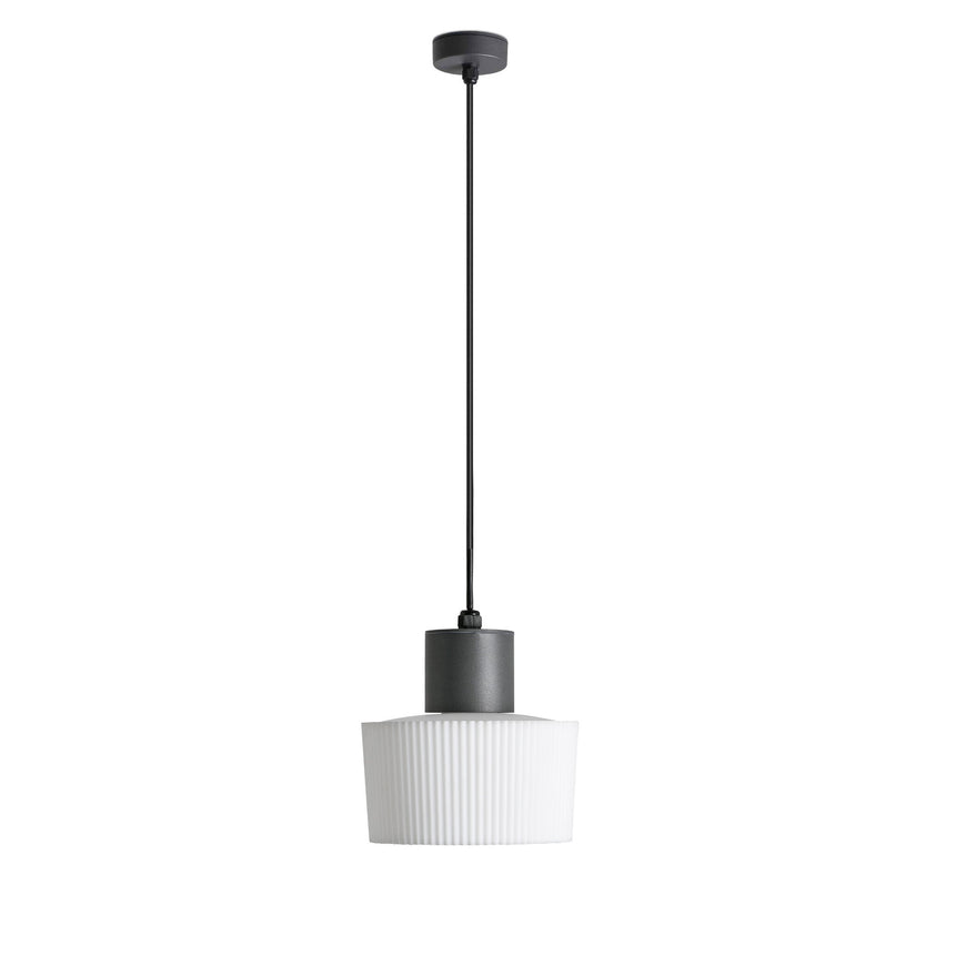 Faro Muffin Colgante Gris Oscuro 1Xe27 Max 15W