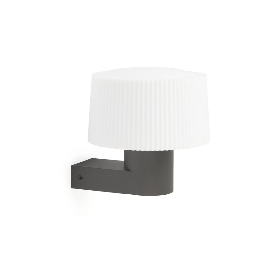 Faro Muffin Aplique Gris Oscuro 1Xe27 Max 15W