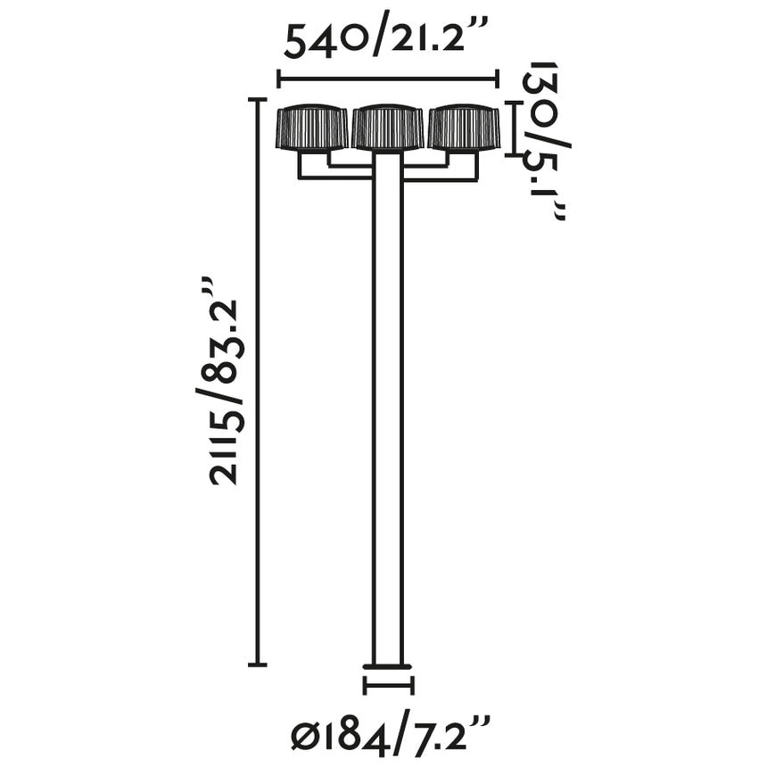 Faro 74436F3-04 - Dibujo técnico