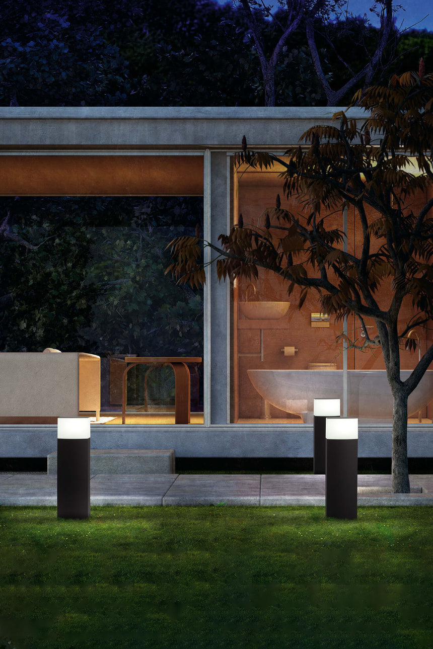 Faro Datna Baliza Gris Oscuro 1Xe27 20W H60