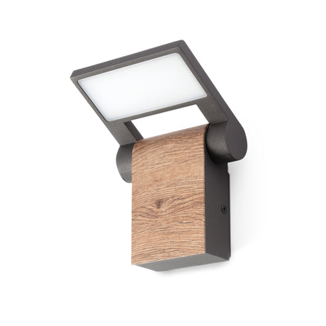 Faro Wood Aplique Gris Oscuro Led 11W 3000K