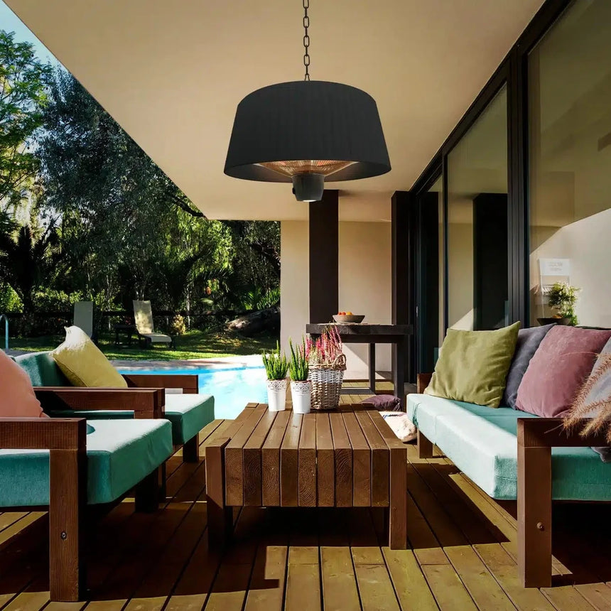 Schuller Heat I Hanging Electric Patio Heater Black 747288