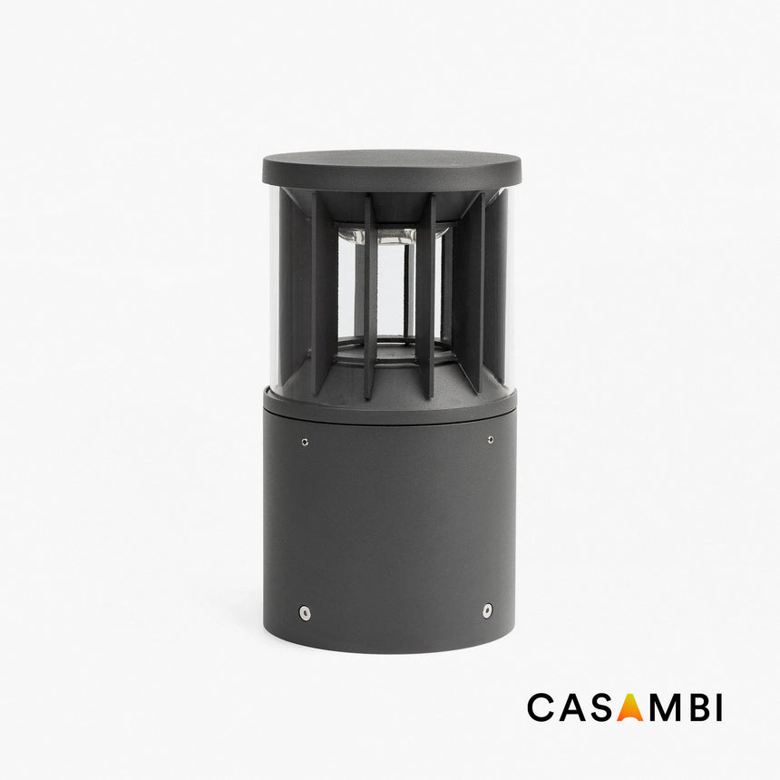 Sobremuro de exterior Faro Screen 25cm LED gris oscuro 2700K CASAMBI regulable wide 751001C