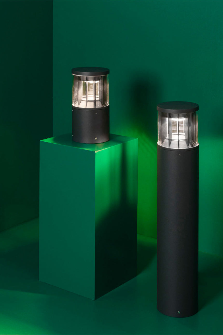 Sobremuro de exterior Faro Screen 25cm LED gris oscuro 4000K IP65 DALI regulable wide 751021D