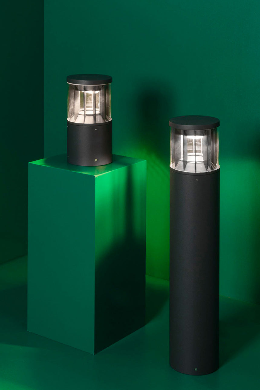 Baliza de exterior Faro Screen 80cm LED gris oscuro 2700K IP65 180° CASAMBI regulable 751102C