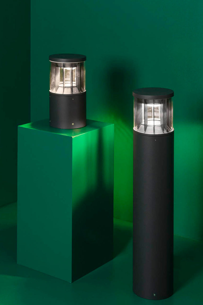 Baliza de exterior Faro Screen 80cm LED gris oscuro 3000K IP65 180° DALI regulable 751112D