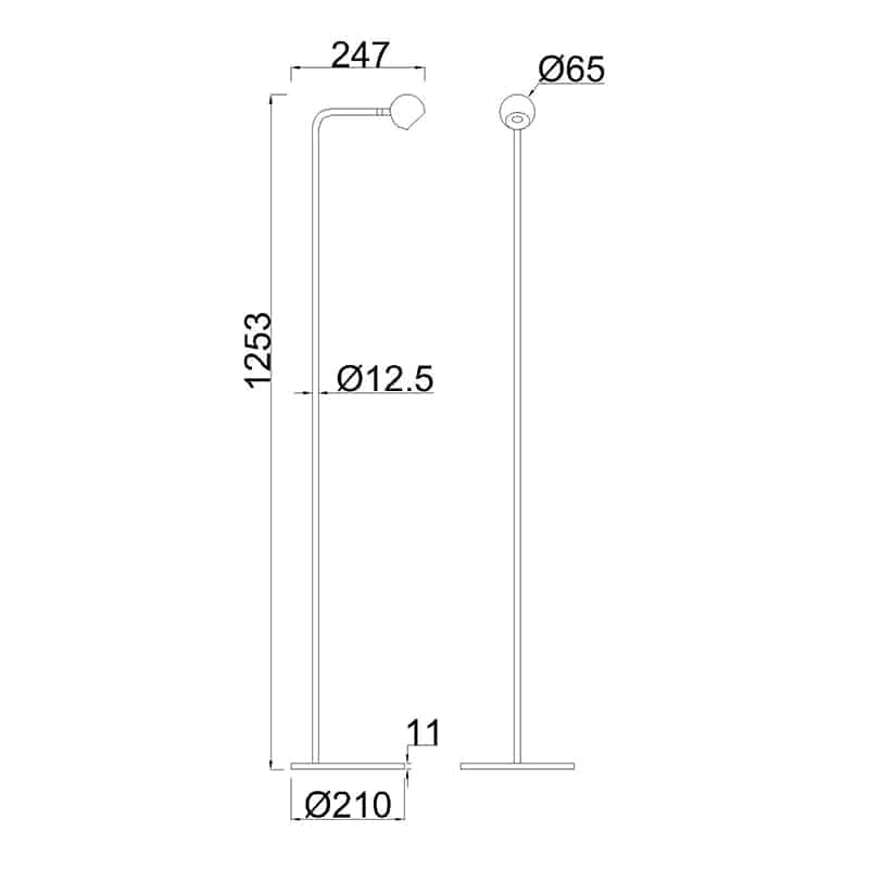 Mantra Eyes Floor Stand LED Black 7512
