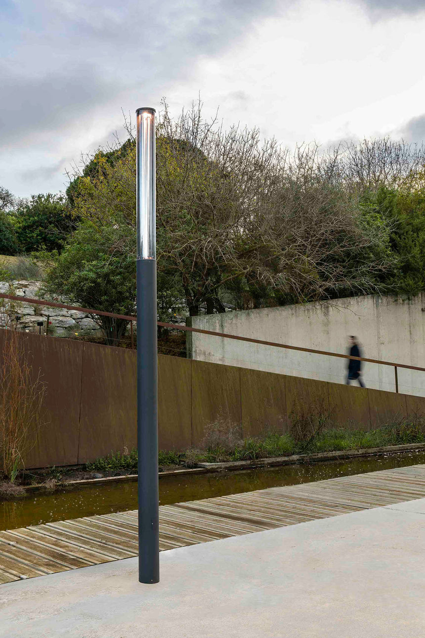 Farola de exterior Faro Screen 370cm LED gris oscuro 2700K IP65 360° 751300 - vista alternativa