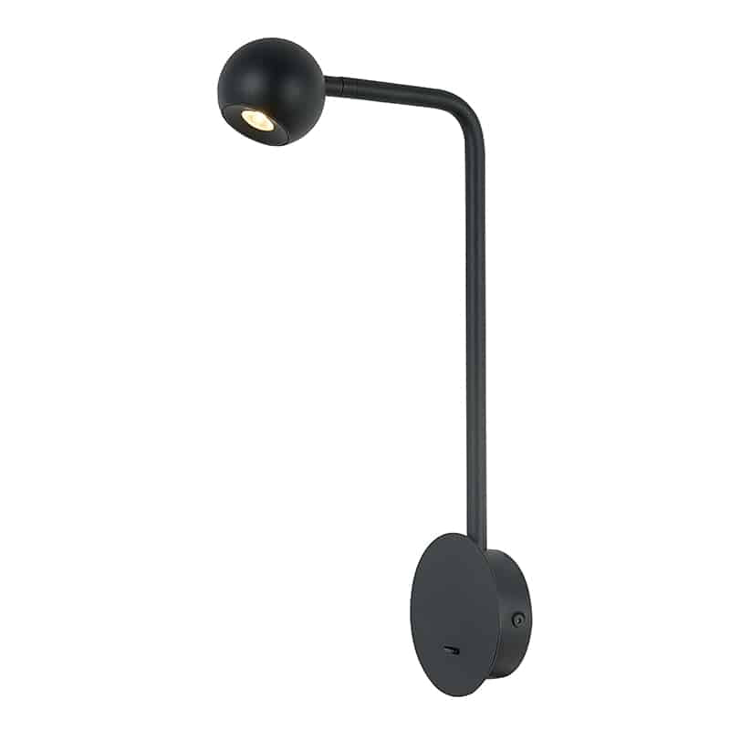 Mantra Eyes Aplique LED negro 7514