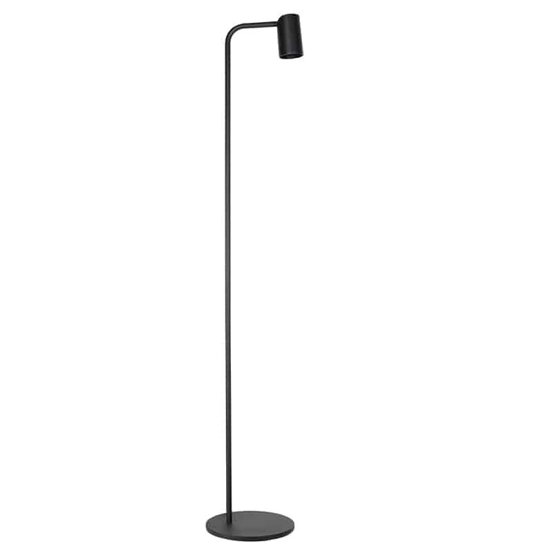 Mantra Sal Lámpara pie de salón 1 luz negro 7517