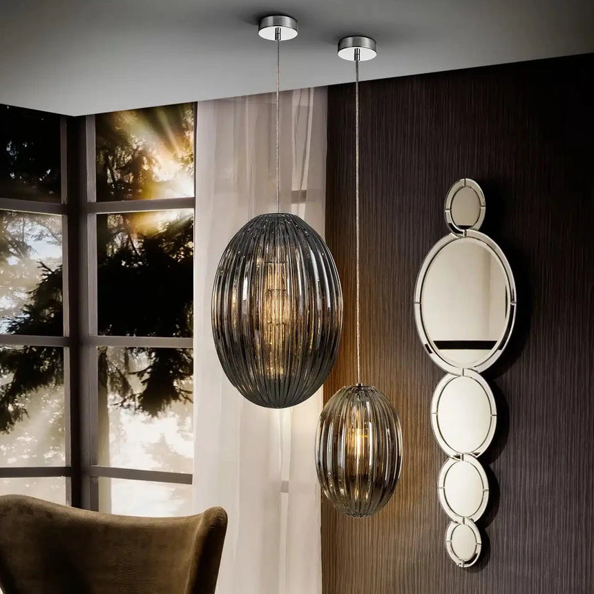 Schuller Ovila Pendant Light 1L Smoke 20Ø 752176