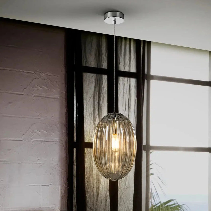 Schuller Ovila Lámpara de techo colgante 1L Coñac 20Ø 752183