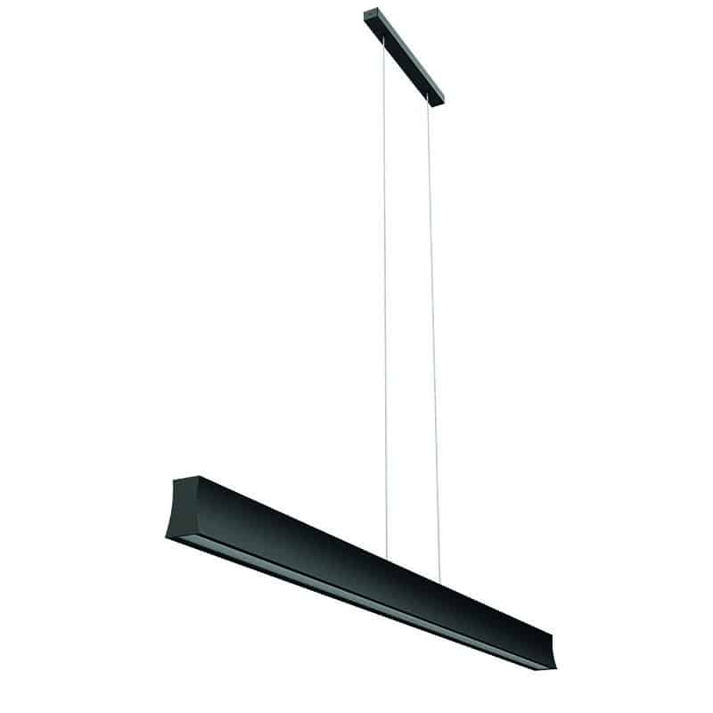 Mantra Hanok Lámpara de techo colgante lineal LED 38W 3000K negro 120cm 110º 7546