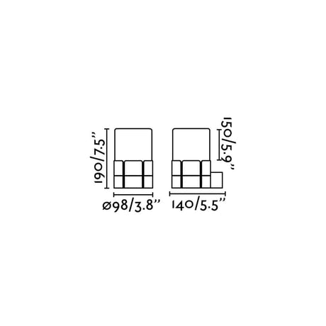Faro Tram Aplique Blanco 1Xe27