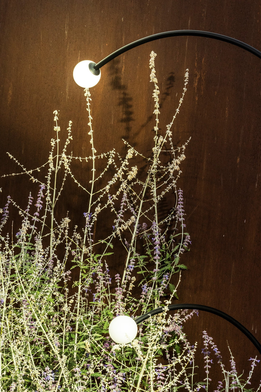 Estaca/Pincho de exterior Faro Cuca 146cm LED negro 2700K IP65 opal 119cm 75566