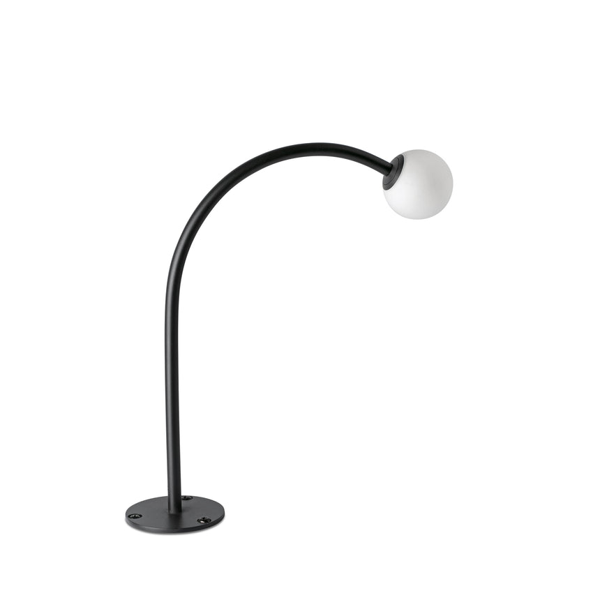 Baliza de exterior Faro Cuca 30cm LED negro 2700K IP65 24V opal 75580